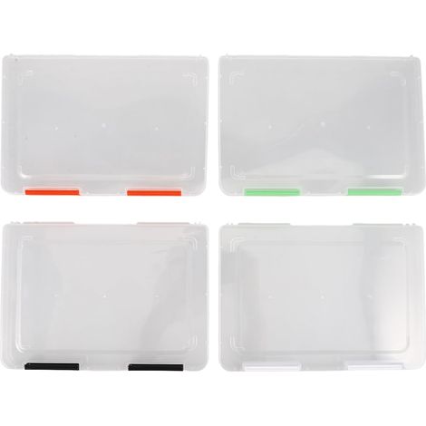 card storage boxes made of plastic with transparent casing (1/5)