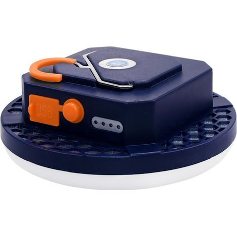 Tragbare Campinglaterne, 4800 mAh USB-wiederaufladbare Zeltlampe mit Magnetfuß, IP65 wasserdichte LED-Lampe mit 4 Beleuchtungsmodi für Camping, Wandern und Höhlen (1/5)
