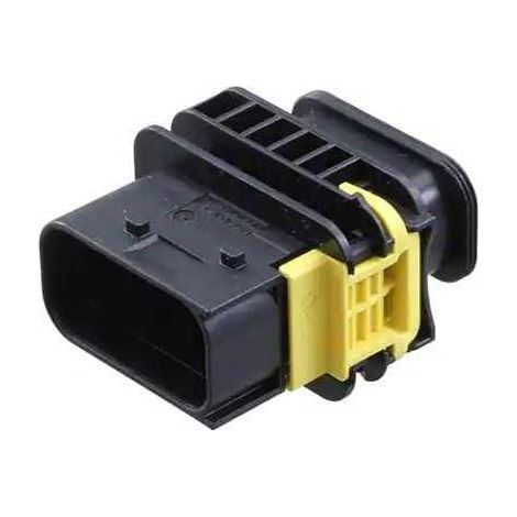 Connettore Heavy Duty Sealed 1.6X2.8 porta maschio 10vie nero senza guarnizione