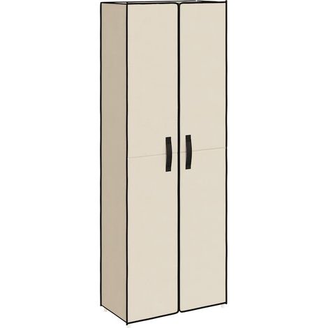 Maison Exclusive - Armoire à chaussures Crème 60x30x166 cm Tissu