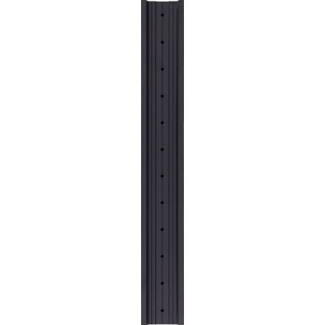 Profilés en aluminium à rainure en V pour rail de guidage linéaire, encastrables, noirs, pour impression et gravure, 300 mm / 11,81 po