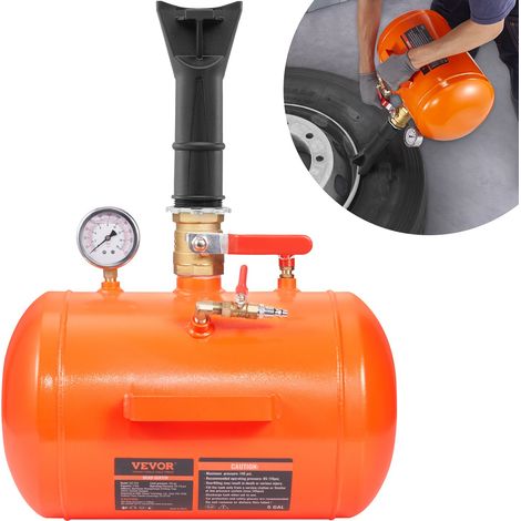Canon à Air 19 L Gonfleur de Pneus 145 PSI Compresseur d'Air Portable 85-116 PSI Pression de Fonctionnement pour Tracteur Camion ATV Voiture et Réparation Automobile Atelier Bricolage Voitures (1/5)