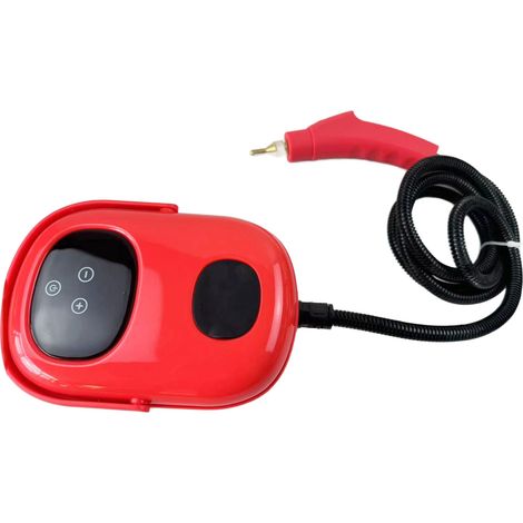 Nettoyeur vapeur portatif 2500W haute pression 105°C avec écran tactile pour cuisine salle de bain voiture rouge prise UE 220V (1/5)
