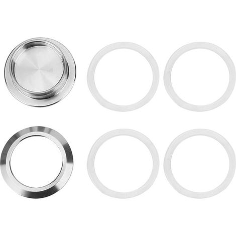 Poignée de porte coulissante ronde en acier inoxydable brossé Bouton de porte dissimulé à double côté Bouton de poignée encastré rond pour porte en verre, porte de douche, porte de sal (1/4)