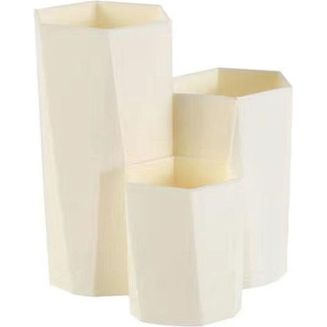 Boîte de rangement à bijoux et outils à 3 compartiments, présentoir à vernis à ongles, étui à pinceaux et stylos, table de rangement de bureau (1/2)