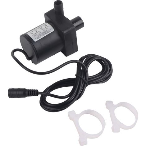 Minibomba sumergible de CC con motor silencioso sin escobillas para piscinas, estanques y acuarios, 12 V 18 W, 800 L/h (1/5)