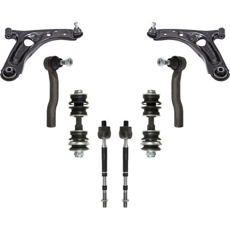 KIT BRACCIO OSCILLANTE 8 PEZZI COMPATIBILE CON CITROËN C1 (PM, PN) 1.4 Hdi 06.2005 - 0 / Kit Sospensione Completo OE/OEM / Bracci Oscillanti + Testine Sterzo / Sostituzione Diretta OEM