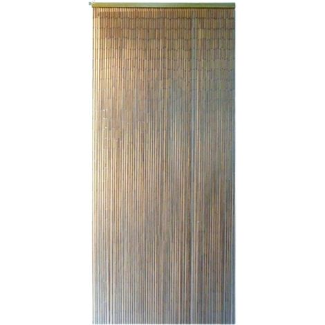 Madeinnature – Rideau de porte en perles de bambou 90x200cm – Pour intérieur et extérieur – Protection contre les insectes – Installation rapide