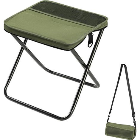 Chaise de camping pliante — Tabouret-sac à dos pliant avec bretelles réglables — 282426 (1/5)