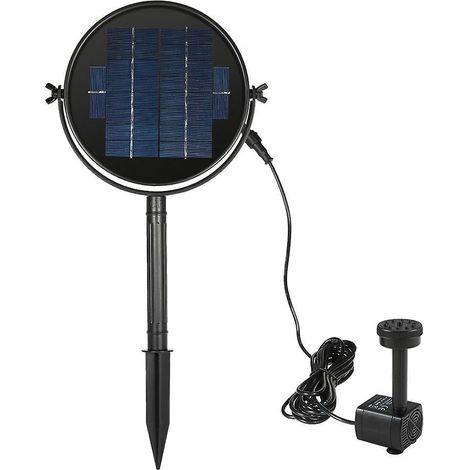 Decdeal 9V 3,5W Solarpanel-Solarbrunnen-Set mit bürstenloser Tauchpumpe für Vögel und Fledermäuse