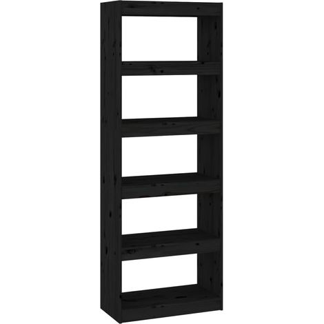 Maison Exclusive - Bücherregal/Raumteiler Schwarz 60x30x167,5 cm