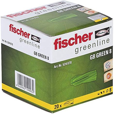 Fischer  20x  Tassello  Gasbeton  GB  Green  8  -  524870 (1/4)