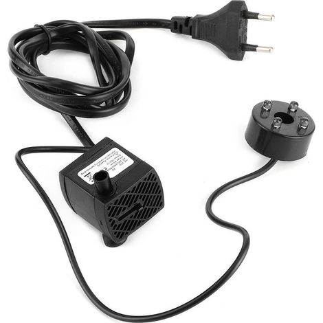 Pump to water quiet with lighting LED, ideal for the mini-rocailles, the pots of flowers indoor and the cultivation hydroponique. Socket standard european, 220-240 V CA (1/5)