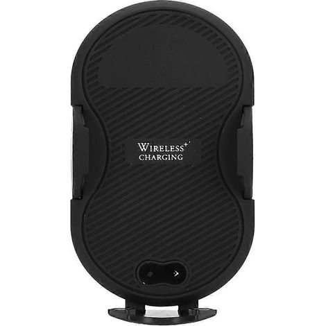 Support de charge sans fil à induction infrarouge pour voiture, avec fixation pour grilles d'aération et tableau de bord, C8mini Noir