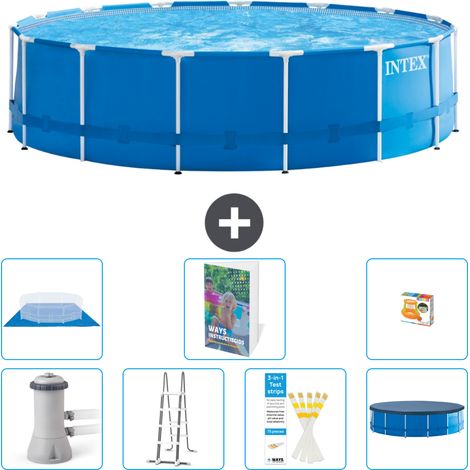 Intex Piscine Tubulaire Ronde - 457x122 cm - 8-pièces  S568