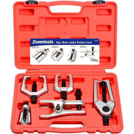 Kit di 5 attrezzi per l'estrazione del giunto sferico, attrezzi per la rimozione del separatore, kit di attrezzi per l'estrazione del braccio Pitman, attrezzi per la separazione del giunto sferico, at (1/5)