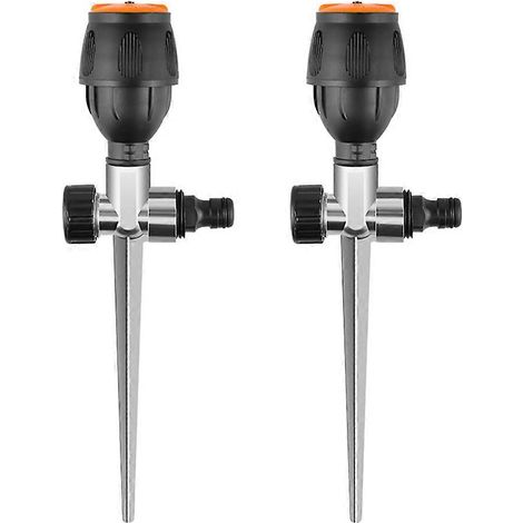 Lot de 2 Gear entraînement arroseur 360 degré automatique arroseur pour Efficient gazon arrosage (1/5)