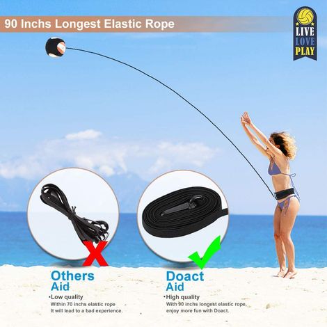 Ceinture entraînement football / volleyball – élastique réglable – solo kick traine (1/5)