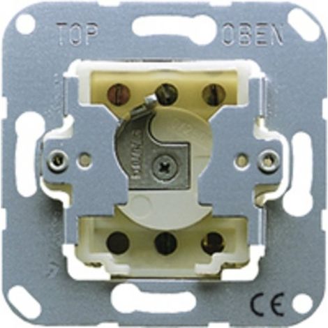 Jung Interruttore a chiave per tapparelle (inserto) con protezione antismontaggio, pulsante invertitore, 1 poli (1 azionamento), 10 A 250 V , UP 134.18