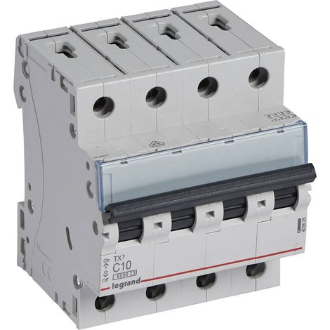Interruttore Magnetotermico Industriale 4P 6kA 10-40 A Curva C TX³ 403625 LEGRAND 32 A