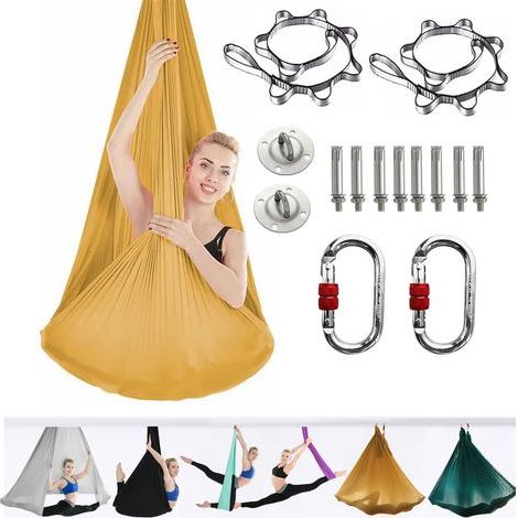 Kit de Yoga pour Adultes, Accessoires de Yoga, Charge de 500 kg, Matériel D'installation Complet Inclus (1/4)