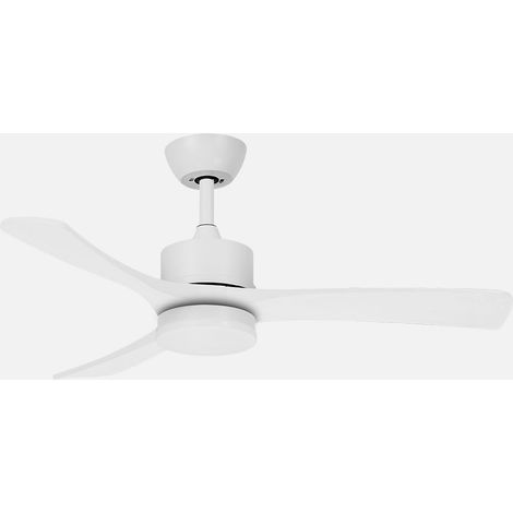 Ventilador Dc Hellin 18w Blanco 3aspas 6vel 106d Luz Opcional 2250l m3000-4500-6500k Remoto+memoria+temporizador (1/2)
