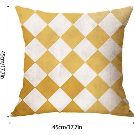 Coussins décoratifs pour canapé, style nordique classique, géométriques, avec taie d'oreiller à lettres, coussin pour voiture ou canapé, coussin lombaire, taie d'oreiller en lin. (1/4)