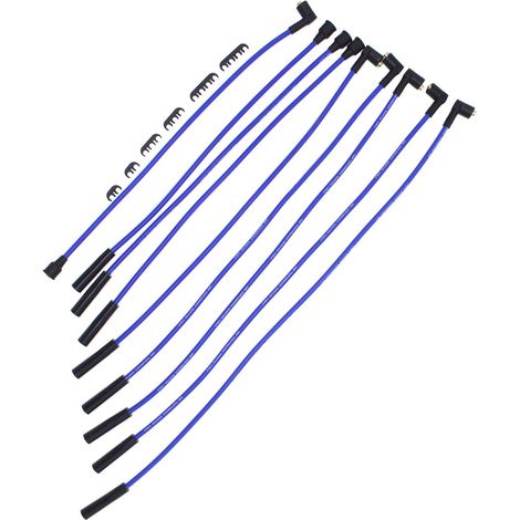 1 Set 8mm Blue HT Leads Ignition Wires Cables Kit Fits For Rover V8 Double Silicon leads (1/4)
