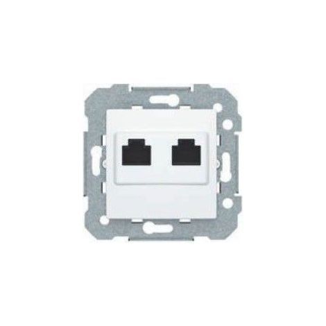 Prise double RJ45 blanche BJC Viva 23586-2