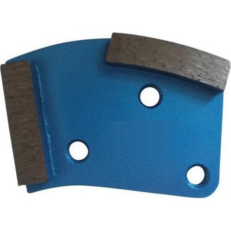 Segment de ponçage diamanté Gr 40 à 3 trous avec connexion M8 - béton très dur ou chape - Diamwood (1/2)