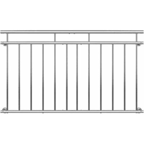 Le Poisson Qui Jardine – Balustrade de balcon en inox 156 cm x 90 cm – Sécurité anti-chute enfants – Design élégant pour fenêtres – Acier robuste (1/5)