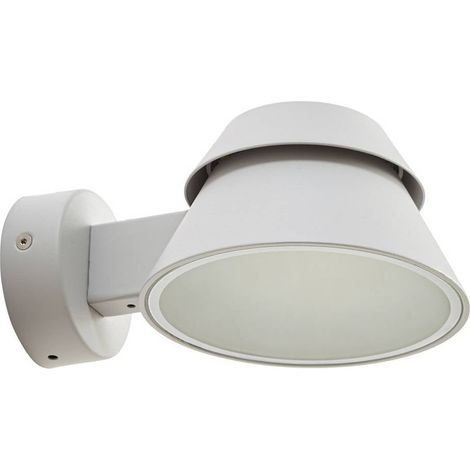 LED-vägglampa utomhus "Moena" aus aluminium / grå / zink von Lucande