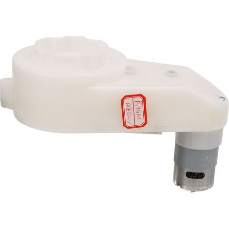 550 12V Getriebe-Elektromotor für Kinder, 12000 U/min, variable Drehzahl, Motorrad-/Autozubehör, Kinderwagen, Weiß (1/5)