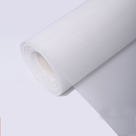 300x120cm Moustiquaire Fenêtre, Rouleau moustiquaire fenetre ajustable, Blanc filet en fibre de verre Ignifugation Durable, Filet moustiquaire anti-insectes Mouches,Tissu moustiquaire au mètre (1/5)