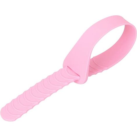 Poignée de siège de toilette en silicone lisse et résistant à l'usure, rose (1/5)