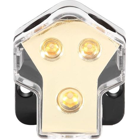 Bloc de distribution d'alimentation, bloc de mise à la terre, bloc de distribution d'alimentation, répartiteur de distribution d'alimentation audio pour voiture 1 x 0GA vers 2 x 4GA-DOU