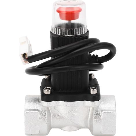 Robinet d'arrêt de gaz 1S, fermeture rapide manuelle 50kPa, vanne électromagnétique en alliage d'aluminium G3/4 DN20, ouverture manuelle pour usage domestique. (1/5)