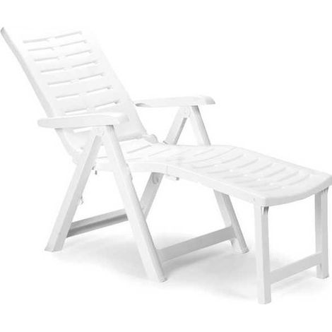 Sillón de resina plegable Arizona blanco Progarden