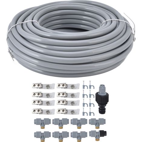 Kit d'Arrosage Professionnel 15m pour Jardin, Terrasse et Pelouse - Arrosage, Irrigation et Rafraîchissement (1/5)