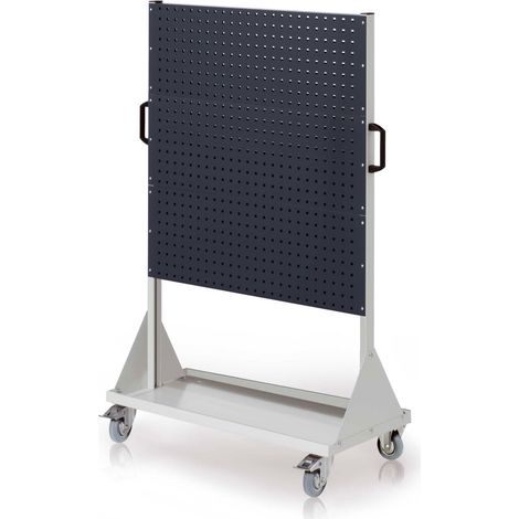 Kappes RasterMobil® mobiler Arbeitsplatzschrank Größe 4 1580x1000x500mm 6 Lochplatten 6-teilig anthrazitgrau