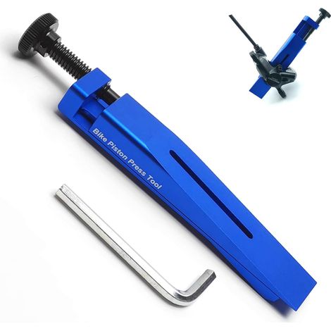 Outil de Presse à Piston de vélo pour, Outil de Frein pour étrier de Frein à Disque pour Shimano, pour Shimano 2 Pistons/4 Pistons, Largeur 0,95 pouce/24 mm, Universel,Blue (1/5)