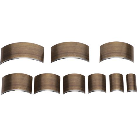 Herramienta de corte en forma de V para cuero, punzón de cola de milano, kit de 9 semicírculos (A30)