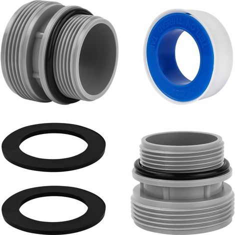 4560 Guide de natation pour adaptateur Intex 38 mm, adaptateur de tuyau de piscine, 40 mm vers DN40 (1 1/2\") pour pompe de filtration Intex Coleman Hayward (1/5)
