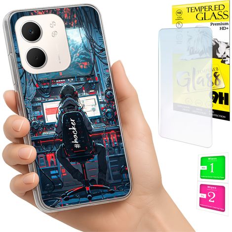 Funda para Oppo A5X Photo, tapa trasera + cristal 9H (1/5)