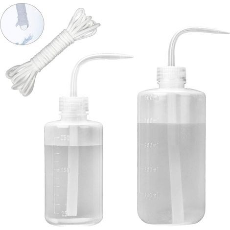 Bouteille d'arrosage de 500 mL et 250 mL pour plantes d'intérieur L'eau de compression en plastique de Cactus succulente peut longue buse plier la bouche abreuvoir bonsaï Terrarium orchidées semis (1/5)