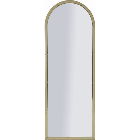 Miroir mural Baku Gold 55 x 2 x 150 cm (dimensions intérieures du miroir : 49 x 144 cm) (1/5)