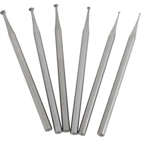 Jeu de 6 fraises à 90° - Fraises de sertissage à tige de 3/32 pouce pour lapidairerie 008-023 (1/5)
