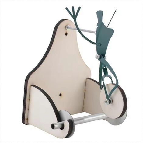 Porte-papier toilette mural amusant en forme de grenouille à vélo (1/5)