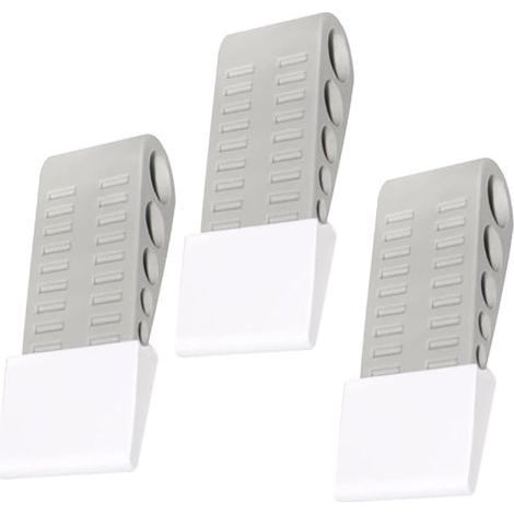 Set mit 3 Antikollisions-Türclips in Stopperform, geeignet für Kinder und Haustiere, Sicherheitsvorrichtungen für Zuhause und Büro. (1/5)