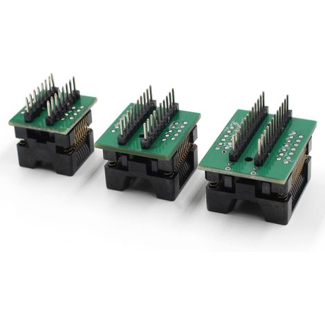 Probador de circuitos integrados multifuncional (3 piezas) - Accesorio solo para probador de transistores - 3 zócalos de prueba SOP16 + SOP20 + SOP24 (1/5)